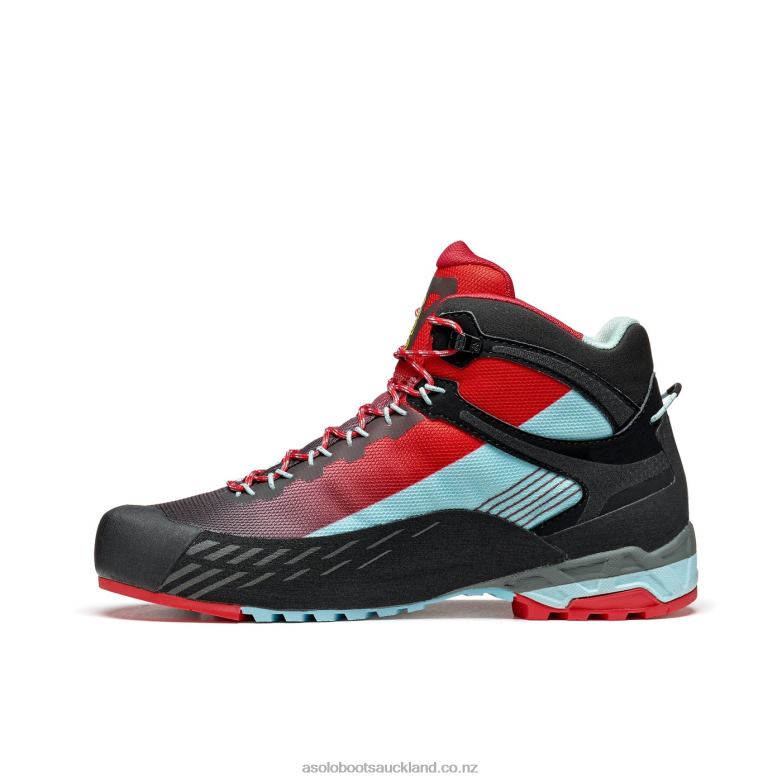 Celadon/Poppy Red Asolo ELDO MID GV Women 464D4139