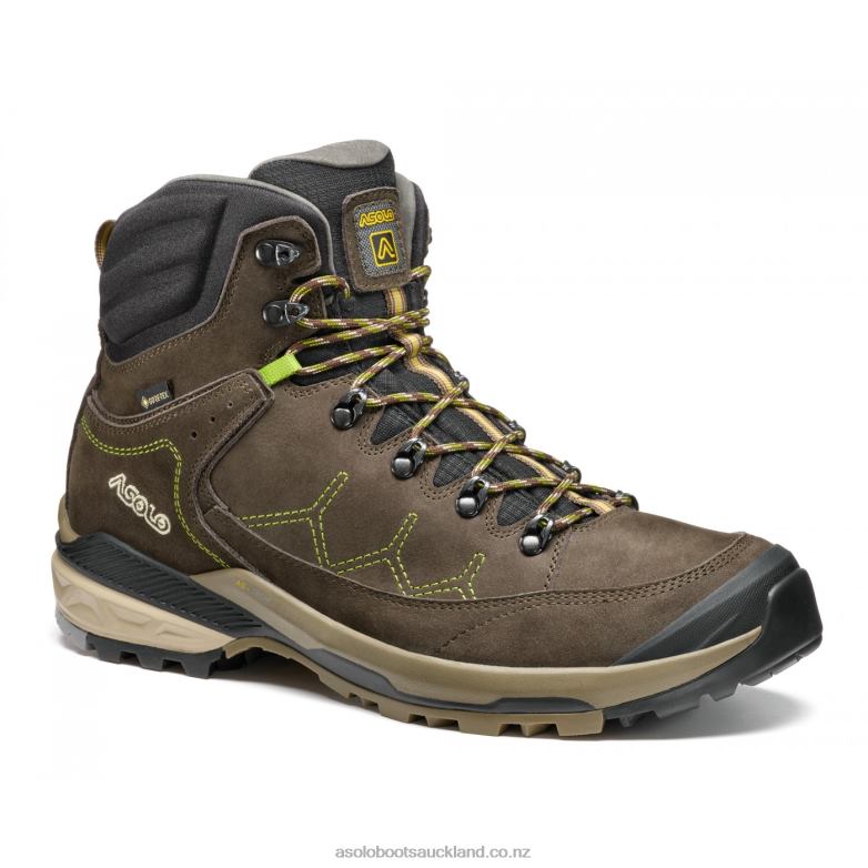 Dark Brown/Lime Asolo FALCON EVO NBK GV Men 464D4108