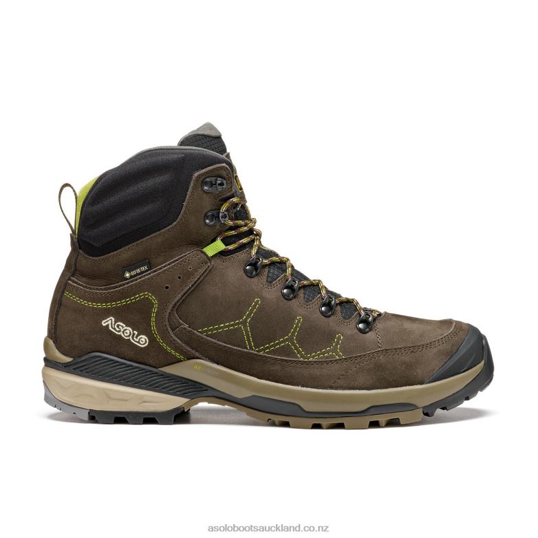 Dark Brown/Lime Asolo FALCON EVO NBK GV Men 464D4108