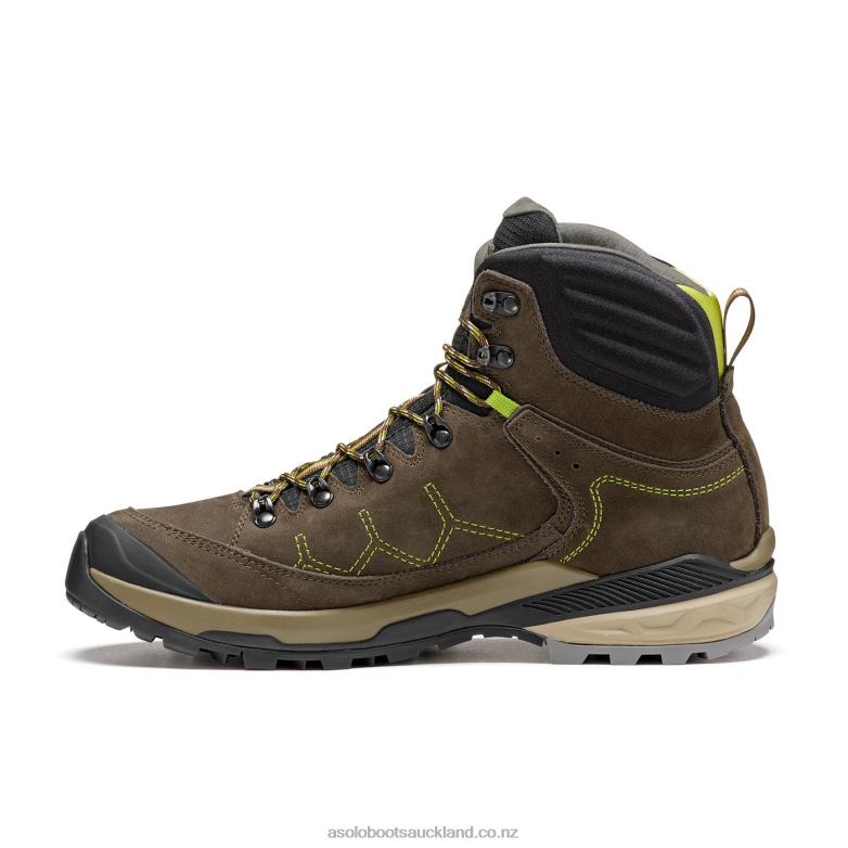 Dark Brown/Lime Asolo FALCON EVO NBK GV Men 464D4108