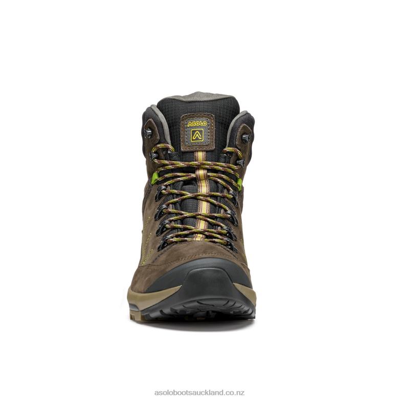 Dark Brown/Lime Asolo FALCON EVO NBK GV Men 464D4108