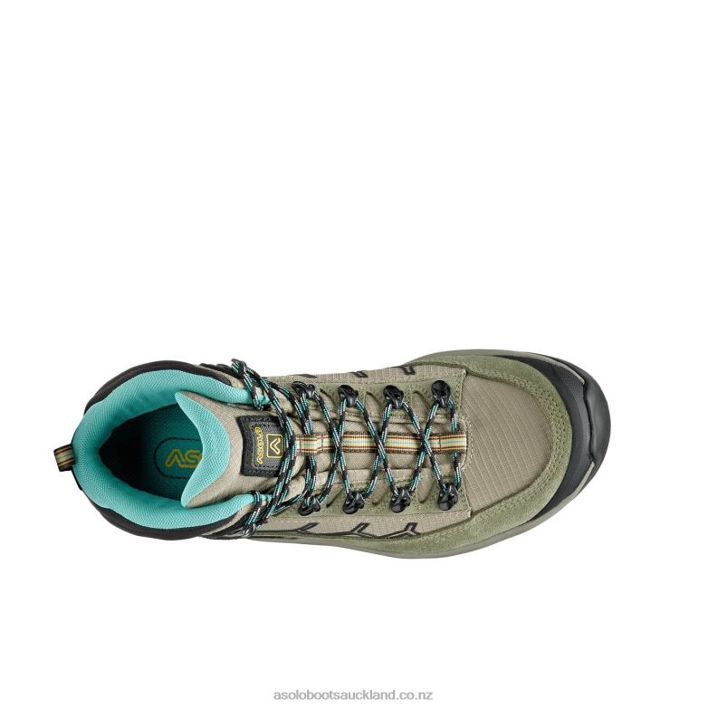 Dry Weeds/Aqua Green Asolo FALCON EVO GV Women 464D448