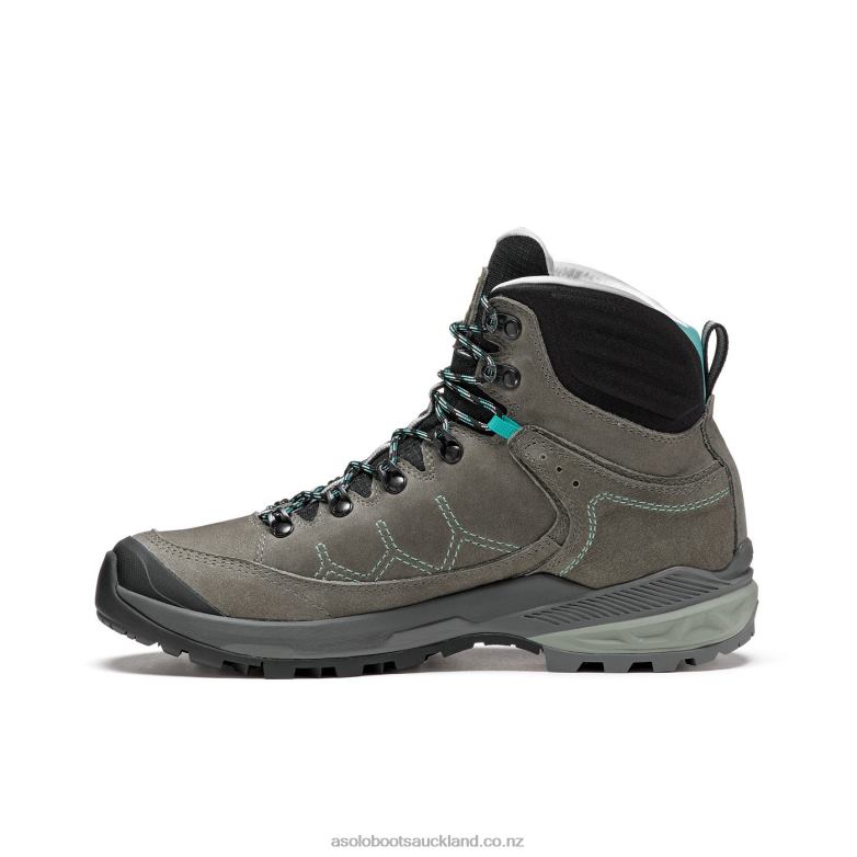 Graphite/Aqua Green Asolo FALCON EVO NBK GV Women 464D446