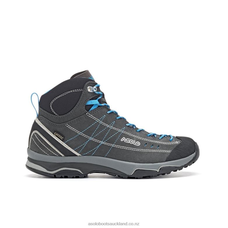 Graphite/Silver/Cyan Blue Asolo NUCLEON MID GV Women 464D414