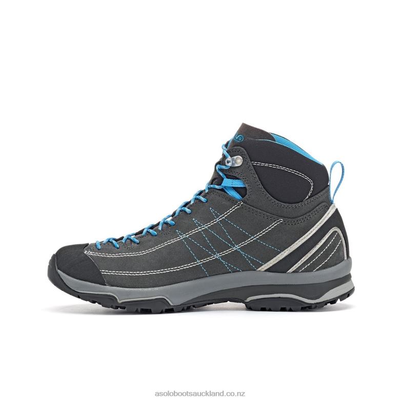 Graphite/Silver/Cyan Blue Asolo NUCLEON MID GV Women 464D414