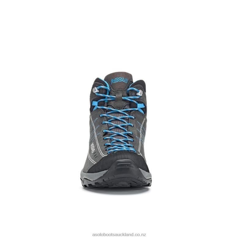 Graphite/Silver/Cyan Blue Asolo NUCLEON MID GV Women 464D414
