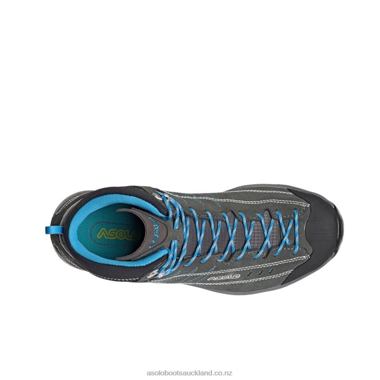 Graphite/Silver/Cyan Blue Asolo NUCLEON MID GV Women 464D414