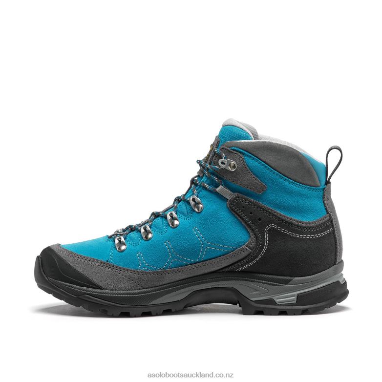 Grey/Cyan Blue Asolo FALCON LTH GV Women 464D4120
