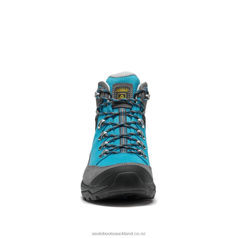 Grey/Cyan Blue Asolo FALCON LTH GV Women 464D4120