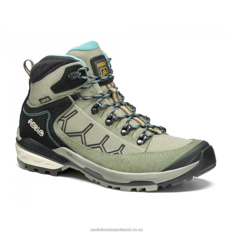 Dry Weeds/Aqua Green Asolo FALCON EVO GV Women 464D448