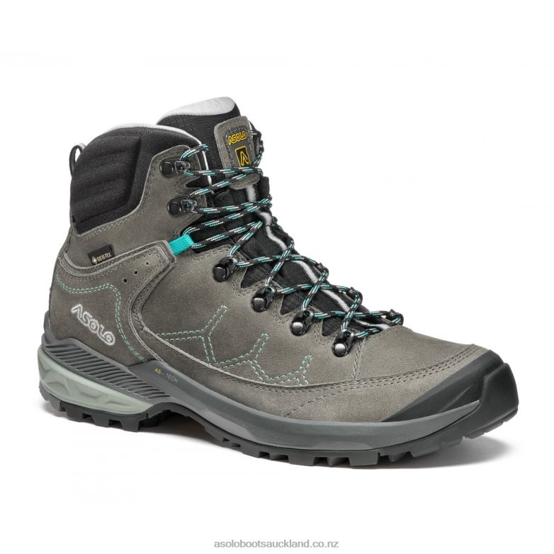 Graphite/Aqua Green Asolo FALCON EVO NBK GV Women 464D446